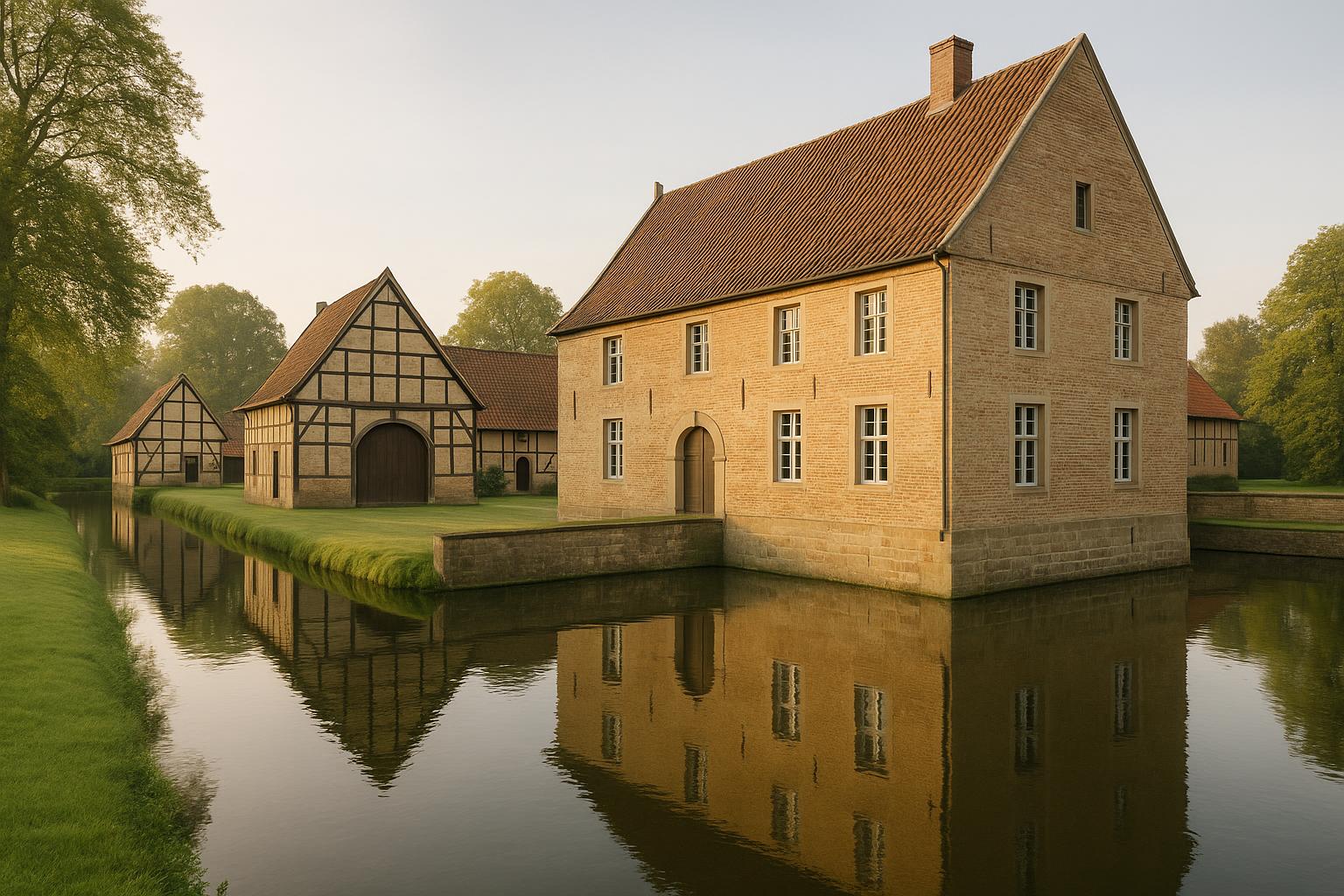 Denkmalgeschützter Gräftenhof im Münsterland