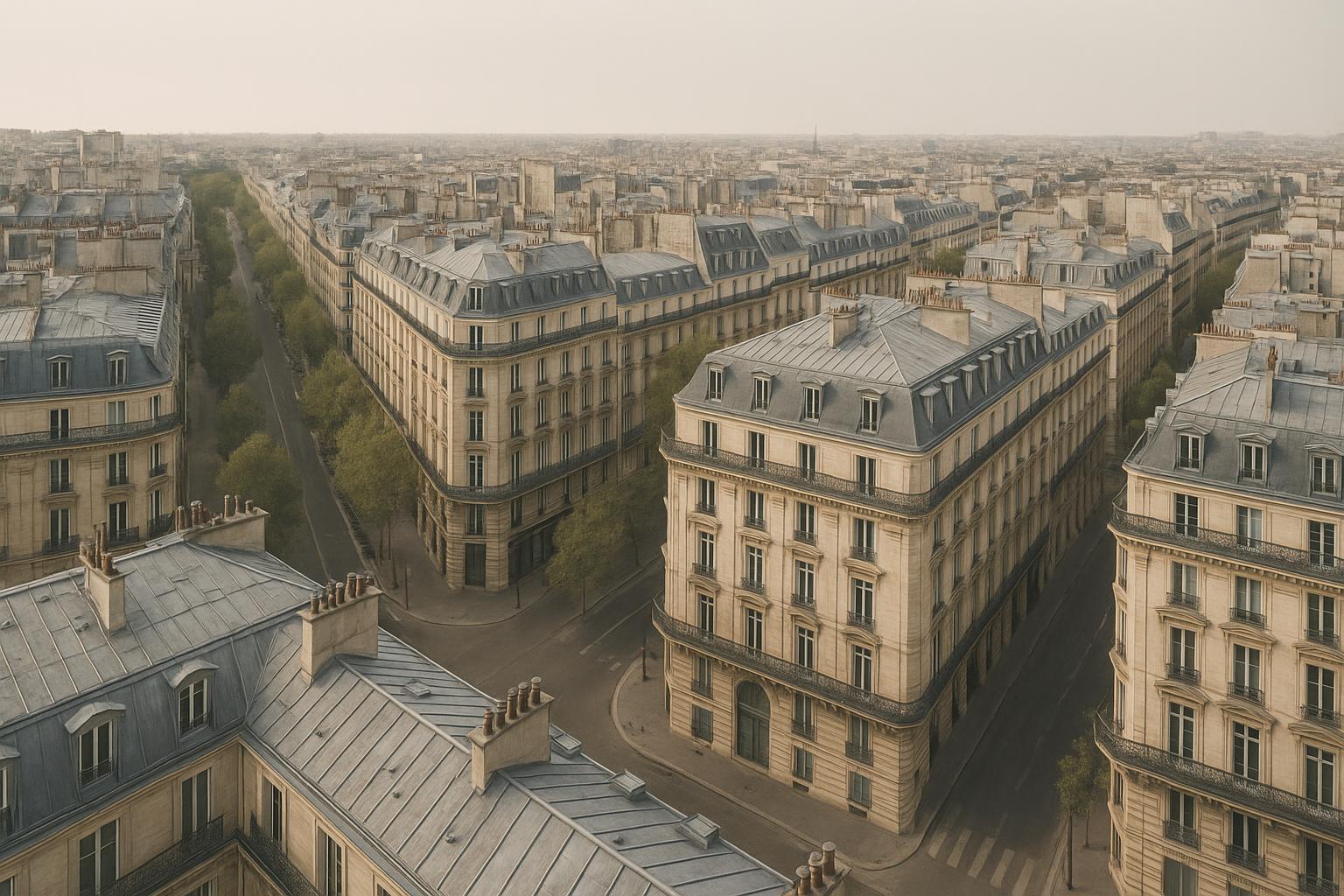 Toits et avenues de Paris