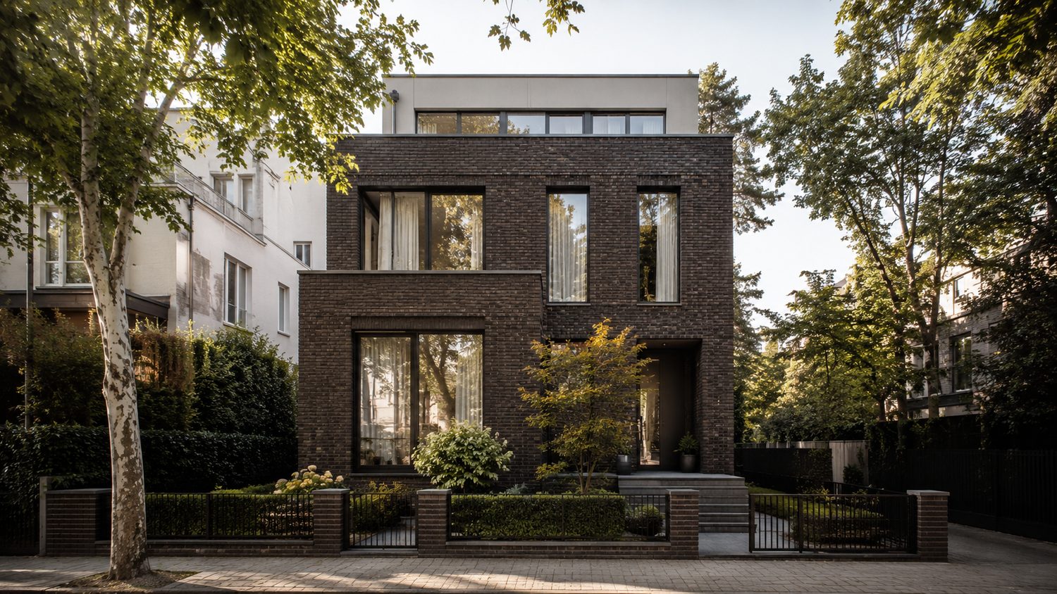 Modernes Klinker-Stadthaus in Berlin